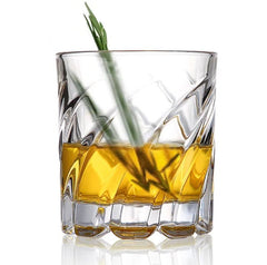 Spinning Wave Cut Glass 280ml Set of 6