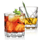 Spinning Wave Cut Glass 280ml Set of 6