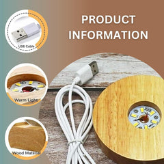 3D Galaxy Crystal Ball Lamp