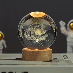3D Galaxy Crystal Ball Lamp