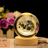 3D Moon Crystal Ball Lamp