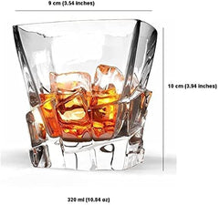 Elegant Whiskey Glass 320ml Set of 6