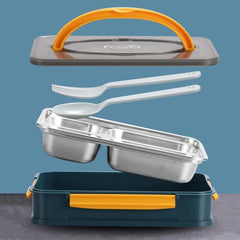 4 Compartment Stainless Steel Lunch Box 1100ml