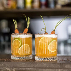 Crystal Striped Whiskey Tumbler 335ml Set of 6