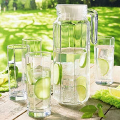 Hexa Glass Water Jug 1.1L