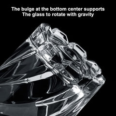 Spinning Wave Cut Glass 280ml Set of 6