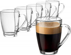 Glass Mug 230ml Set of 6