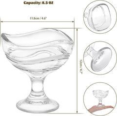 Ice cream Bowl Wave 150ml Set of 6