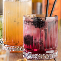 Crystal Striped Whiskey Tumbler 335ml Set of 6