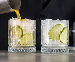 Crystal Striped Whiskey Tumbler 335ml Set of 6