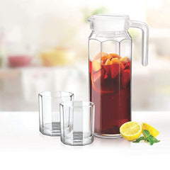Hexa Glass Water Jug 1.1L