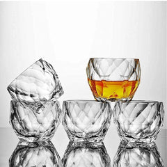 Diamond Shaped Whiskey Glass 340ml Set of 6