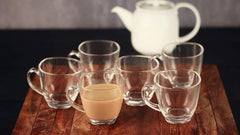Square Tea Cup 140ml Set of 6