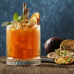 Crystal Striped Whiskey Tumbler 335ml Set of 6