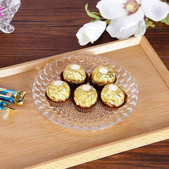 Bubble Glass Fruit Plate 9.5 Inch