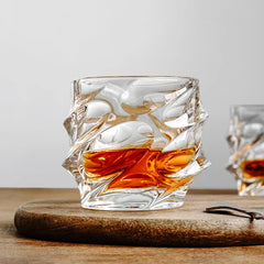 Wavy Style Whiskey Glass 310ml Set of 6