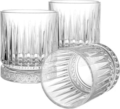 Crystal Striped Whiskey Tumbler 335ml Set of 6