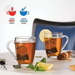 Glass Mug 230ml Set of 6