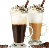 Irish Coffee Tall Glass Mug 270ml Set of 6