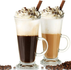 Irish Coffee Tall Glass Mug 270ml Set of 6