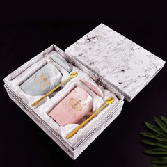 King & Queen Mug With Lid & Spoon