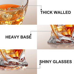 Twisted Whiskey Glass 300ml Set of 6