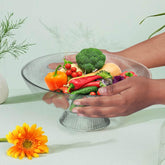 Ribbed Snack Fruit Bowl 10 Inch