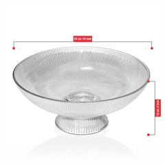 Ribbed Snack Fruit Bowl 10 Inch
