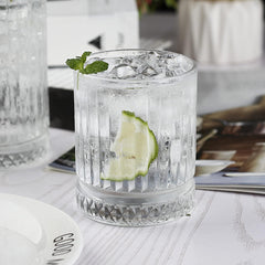 Crystal Striped Whiskey Tumbler 335ml Set of 6