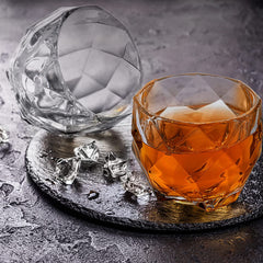 Diamond Shaped Whiskey Glass 340ml Set of 6
