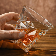 Cracked Whiskey Glass 300ml Set of 6