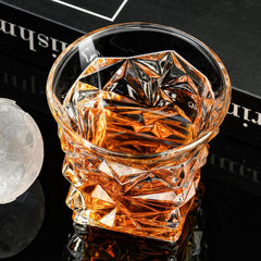 Cracked Whiskey Glass 300ml Set of 6