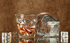 Cracked Whiskey Glass 300ml Set of 6