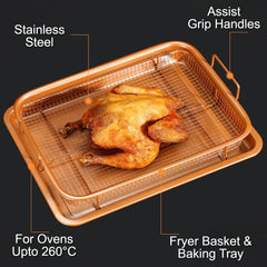 Air Fryer Basket & Tray for Oven