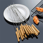 BBQ Stainless Steel Skewers Set of 12pcs