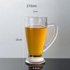 Beer Glass Mug 270ml Set of 6