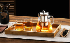 Borosilicate Glass Pyramid Kettle 750ml