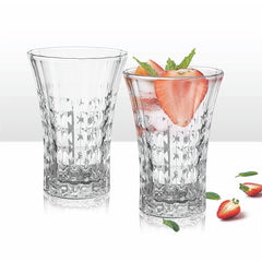 Crystal Tall Narrow Glass 250ml Set of 6