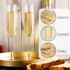 Classy Champagne Flutes 180ml Set of 6