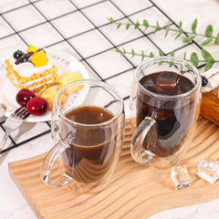 Double Wall Glass Mug 350ml