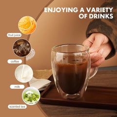 Double Wall Glass Mug 350ml