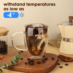 Double Wall Glass Mug 350ml