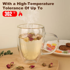 Double Wall Glass Mug 350ml