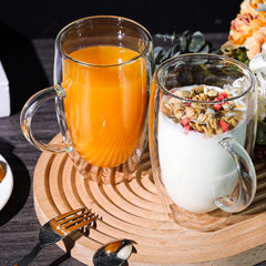 Double Wall Glass Mug 350ml
