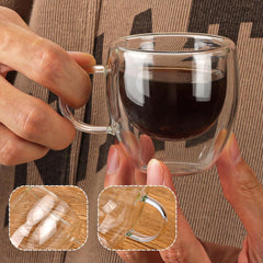 Double Wall Glass Cup 80ml