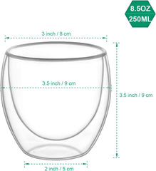 Double Wall Glass Tumber 250ml