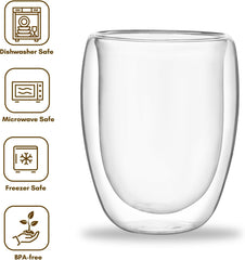 Double Wall Glass Tumbler 350ml