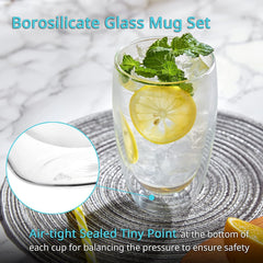 Double Wall Glass Tumbler 450ml