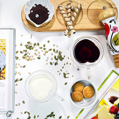 Double Wall Heart Shaped Glass Cup 250ml