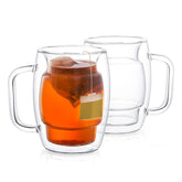 Double Wall Insulated Glass Mug 300ml